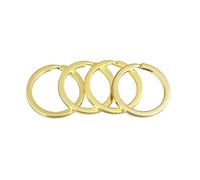 10/20 pièces/Paquet 15/20/25/28/30/32mm Porte-clés Ronds Anneau Fendu Porte-clés for Sac Voiture Porte-clés Fabrication de Bijoux résultats (Color : Gold, Size : 25mm -10PCS)