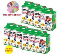 10-200 feuilles Fujifilm instax Mini 12 Film caméra 11 9 7 + 90 25 50s 3 pouces Films à bord blanc Mini caméra instantanée 25 papier Photo 10 Soft Lavender
