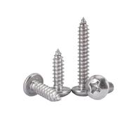 10-200 pièces M1-M4 type-PA acier inoxydable empreinte cruciforme tête cylindrique vis autotaraudeuses, M4x70mm(10 pièces)