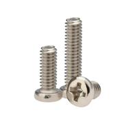 10-200 pièces M2-M8 classe 10.9 acier au carbone noir/nickelé empreinte hexalobulaire creuse tête ronde vis à machine, M2x3mm(100 pièces)