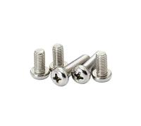10-200pcs M2 M2.5 M3 M4 M5 M6 M8 304 Stainless Steel Cross Round Pan Head Screw Bolt(70MM_200PCS M2.5)