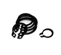10/25/50 pièces M3 à M40 GB894 304 Acier Inoxydable Noir 65mn 3-40mm Arbre C Type circlip Externe roulement Pince de retenue Anneau élastique (Color : Black 65Mn Steel, Size : M35 10pcs)