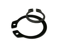 10/25/50pcs M3 à M40 304 acier inoxydable noir 65mn 3-40mm arbre Type C roulement à Circlip externe Clip de retenue anneau à pression(Black 65mn Steel,M13 25pcs)