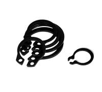 10/25/50pcs M6 à M40 304 acier inoxydable noir 65mn 3-40mm arbre C Type roulement à Circlip externe Clip de retenue anneau à pression(Black 65mn Steel,M13 25pcs)