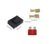 【 10-2PCS 】 Porte-fusible avec borne à sertir, connecteur de voiture, fusible central(10PCS,2A)