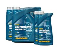 10 (2x4+2x1) Litre MANNOL Outboard Universel 2-Takt-Öl pour Jet Ski / Hors Bord