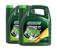 10 (2x5) Litres FANFARO 15W-40 GSX Huile Moteur API SG/CD