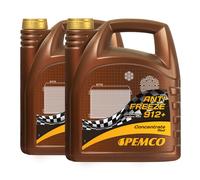 10 (2x5) Litres PEMCO ANTIGEL 912+ Concentré De Protection Contre Le Gel Rouge