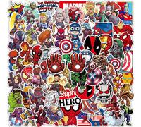 10/30/50/100 Pièces Disney Marvel Vintage Les Avengers Super Héros Anime Autocollants Dessin Animé Décalcomanie Ordinateur Portable Voiture Moto Drôle Autocollant.100Pcs.