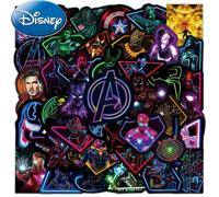 10/30/50/100 Pièces Mélange Néon Disney Marvel Les Avengers Dessin Animé Autocollants Réfrigérateur Guitare Ordinateur Portable Moto Voyage Cool Autocollant.100Pcs.