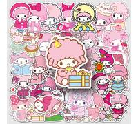 10/30/50Pcs Mignon Sanrio Mon Doux Piano Dessin Animé Autocollants Kawaii Rose Anime Mouton Graffiti Décalcomanies Bricolage Téléphone Valise Journal Autocollant.10Pcs.
