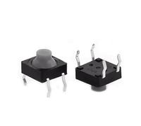 10/30pcs TS-F003 Medium 2pin Direct Plug/TS-F004 4Pin 8 * 8 * 5mm Conductive Adhesive Silent Switch Silicone Button Tact Switch NWPNLXEA(4Pin,10pcs)