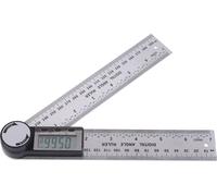 10 - 390mm Acier inoxydable Rapporteur d'angle électronique Goniomètre numérique Finder angle onglet Gauge règle