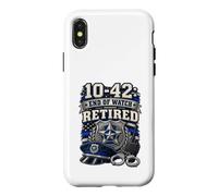 10-42 End of Watch Chemise de Policier à la Retraite Coque pour iPhone X/XS