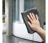 10/5/1 pièce Lot de chiffons de nettoyage en microfibre pour verre, nettoyant sans traces pour fenêtres et miroirs, 19*24cm, très absorbant, non pelucheux, non gras, lavage à la main uniquement, convi