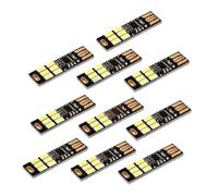 10/5/1 PIÈCES 5730 6 LUMIÈRE LED 5V Capteur Tactile Dimmable Veilleuse for Batterie Externe Ordinateur Portable Livre Lecture Lampe de Table(W,10PCS)