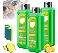 10.5 Oz/300 Ml Multi Scene Cleansing Milk, Cleaning Milk House Cleaner, Powerful Multifunctional Cleaner Liquidmilk Concentrated Cleansing Lotion, 2026 New Kitchen Stains Cleaners, for Home (3PCS)