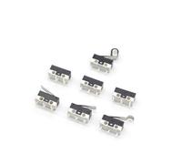 【10-5 pcs】Interrupteur de fin de course micro interrupteur à bouton momentané 1A 125V AC Interrupteur de souris 3Pin Levier à rouleau avec poignée longue Bras SPDT 12X6X6M(Pulley, 10PCS)