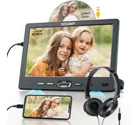 10,5 Pouces Voiture Lecteur DVD avec entrée HDMI et Casque, écran Voiture Enfant appuie tête Compatible USB/TF, Slot in Design pour Enfant