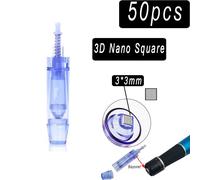 10/50/100 Pièces Dr Pen A1 Cartouche D'aiguille Pour Derma Pen Microneedling Machine À Tatouer Baïonnette Remplacer Timbre 9 12pin 36pin Rond Nano Ultima -A1 Aiguilles De - Type 3d Nano X50pcs