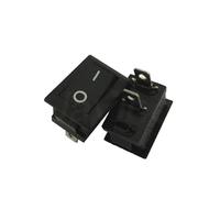 10/50/100 pièces interrupteur à bouton-poussoir 10x15mm SPST 2Pin 3A 250V KCD11 interrupteur à bascule marche/arrêt encliquetable 10MM * 15MM noir rouge et blanc(2P ON-OFF Black,50 Pcs)