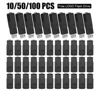 10/50/100 pièces Lot clé USB 2.0 clé USB 1GB 2GB 4GB clé 8GB 16GB clé USB 32GB clé 64GB Flash 128GB cadeau yellow 50pcs