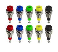 10/50/100 Pièces Prise Banane 2mm Avec Trou De Test Et Borne-composant De Connecteur Électrique Universel Bricolage(Each color 2Pcs,100PCS)