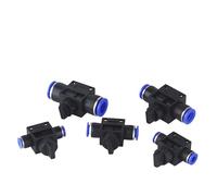 10/50/200 PCS HVFF Air Manual Valve 4mm 6mm 8mm 10mm 12mm, Pneumatic Push In Joint with Manual Current-Limiting Control(HVFF-8,10 Pcs)