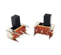 10-50 pièces-22H04 interrupteur inclinable à deux étages double pied horizontal à 6 broches amplificateur de puissance Audio à 2 étages curseur latéral(10PCS)