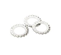 10-50 pièces M2,5-M20 rondelles de verrouillage dentées externes en acier inoxydable, DIN6798A, M20(10 pièces)
