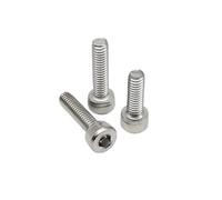 10/50 pièces M2 .5 M3 M4 M5 304 A2 Acier inoxydable DIN912 Vis à tête hexagonale creuse Longueur : 30 mm-60 mm(50mm,10pcs M3)