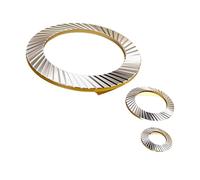 10/50 pièces M2.5 M3 M4 M5 M6 M8 M10 M12 M14 M16 DIN9250 304 disque en acier inoxydable ressort rondelle de verrouillage dentelée joint élastique moleté(50pcs M4)