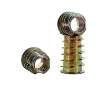 10-50 Pièces M4 M5 M6 M8 M10 Écrou D'insertion for Le Travail Du Bois Tête À Six Pans Creux E for Filetage De Meubles En Écrous Alliage D'acier Au Carbone Zinc(M6x10 (30pcs))