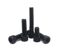 10/50 pièces UNF 0#-80 UNC 2#-56 4#-40 5# 6#-32 8#-32 10#-24 US Standard Noir Grade 12.9 Acier Hex Hexagonal Socket Head Cap Bolt Vis (Color : 1/4", Size : 50pcs UNC 4-40)