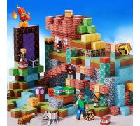 10-500 pièces blocs de Construction magnétiques jouet bricolage aimant ensemble briques Mini monde tige Construction enfants éducatifs sensoriels jouets d'extérieur 300 PIÈCES ET 15 POUPIES