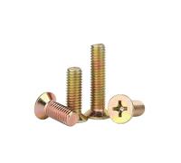 10-500 pièces M2 M2.5 M3 M4 M5 M6 M8 fer galvanisé vis à tête plate à tête fraisée boulon Machine dents vis à métaux(10mm,M5 (20PCS))