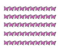 10 / 50pcs belle broche de sensibilisation carcinome de buste de papillon rose broche en alliage de Zn épingle de sûreté pour une sensibilisation confortable et brillante de longue durée