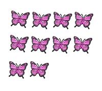 10 / 50pcs belle broche de sensibilisation carcinome de buste de papillon rose broche en alliage de Zn épingle de sûreté pour une sensibilisation confortable et brillante de longue durée