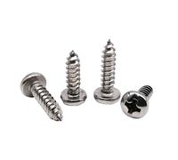 10/50pcs M1 .2 .4 .7 M2 6 M3 .5 M4 M5 M6 petite vis autotaraudeuse à tête ronde en acier inoxydable 304(12mm,50pcs M3.5)