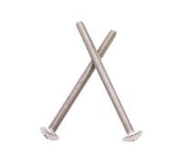 10/50pcs M2 .5 M3 M4 M5 M6 M8 304 A2-70 Acier Inoxydable JISB1111T Tête De Treillis Grand Plat Rond Vis Croisée Boulon L = 3-80mm(10mm,M2.5 50pcs)