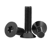 10-50pcs M2 .5 M3 M4 M5 M6 noir 304 acier inoxydable Six lobes tête Torx plat fraisé vis Lobe boulon à métaux(14mm,10pcs M6)