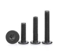 10/ 50pcs M2 .5 M3 M4 M5 M6 Zingué 304 Acier Inoxydable CM Six Lobes Torx Ultra-mince Super Bas Plat Vis À Tête De Plaquette(50pcs,M4x12mm)