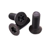 10/50pcs M2 .5 M3 M4 Noir Grade 8. En Acier Au Carbone 2673 Vis À Tête Torx Six Lobes Fraisée Plate(10mm,M3 50pcs)