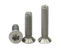 10-50pcs M3 M4 M2.5 304 Vis À Tête Plate En Acier Inoxydable DIN 7991