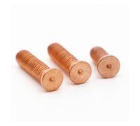 10-50pcs M3 M4 M5 M6 M8 M10 en Acier Au Carbone en Laiton De Cuivre Plaqué Vis À Souder avec Goujon Spot Point À Souder Vis À Souder Clou Boulon(12mm,M3 50pcs)