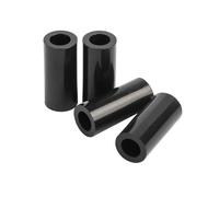 10-50pcs M3/M4/M5/M6/M8/M10/M12 noir ABS Nylon rond creux Non fileté entretoise colonne longueur 15-50mm, ID10.2xOD16x50mm(10pcs)
