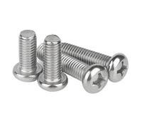 10/50pcs UNC 2#-56 4#-40 6#-32 8#-32 10#-24 12#-24 US filetage grossier 304 acier inoxydable croix ronde vis à tête cylindrique boulon(1-7/8",10pcs 12-24)