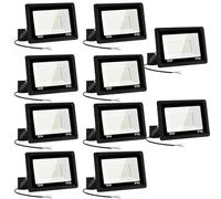 10 * 50W Projecteur LED,spot led extérieur 5000LM Super Brillant Projecteur LED Exterieur IP66 Etanche Projecteur Exterieur Led 6000K Blanc Froid Projecteur Led pour Garage, Jardin, Terrace, Cour