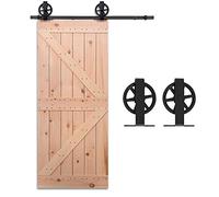 10.5FT/320cm Rail Suspendu Pour Porte Coulissante Kit Porte Simple-Big Wheel Barn Door Hardware Kit
