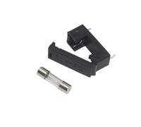 【10-5PCS】 Fixateur de fusible 5x20mm avec couvercle for châssis/montage sur panneau B/L/X-A noir for carte PCB S08 Drop ship(5PCS,15A)